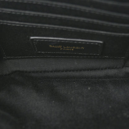 Saint Laurent Grained Lambskin Quilted Mini Becky Double Zip Bag Taupe 7 of 13