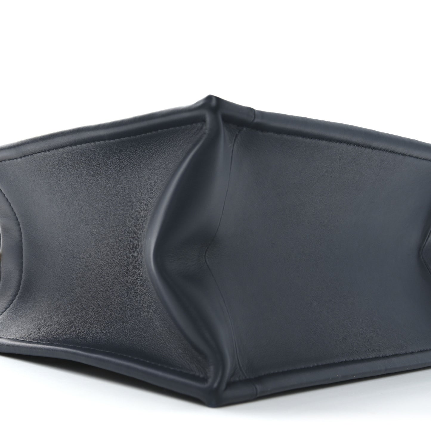 Oblique Calfskin Small Book Tote With Strap Blue Multicolor