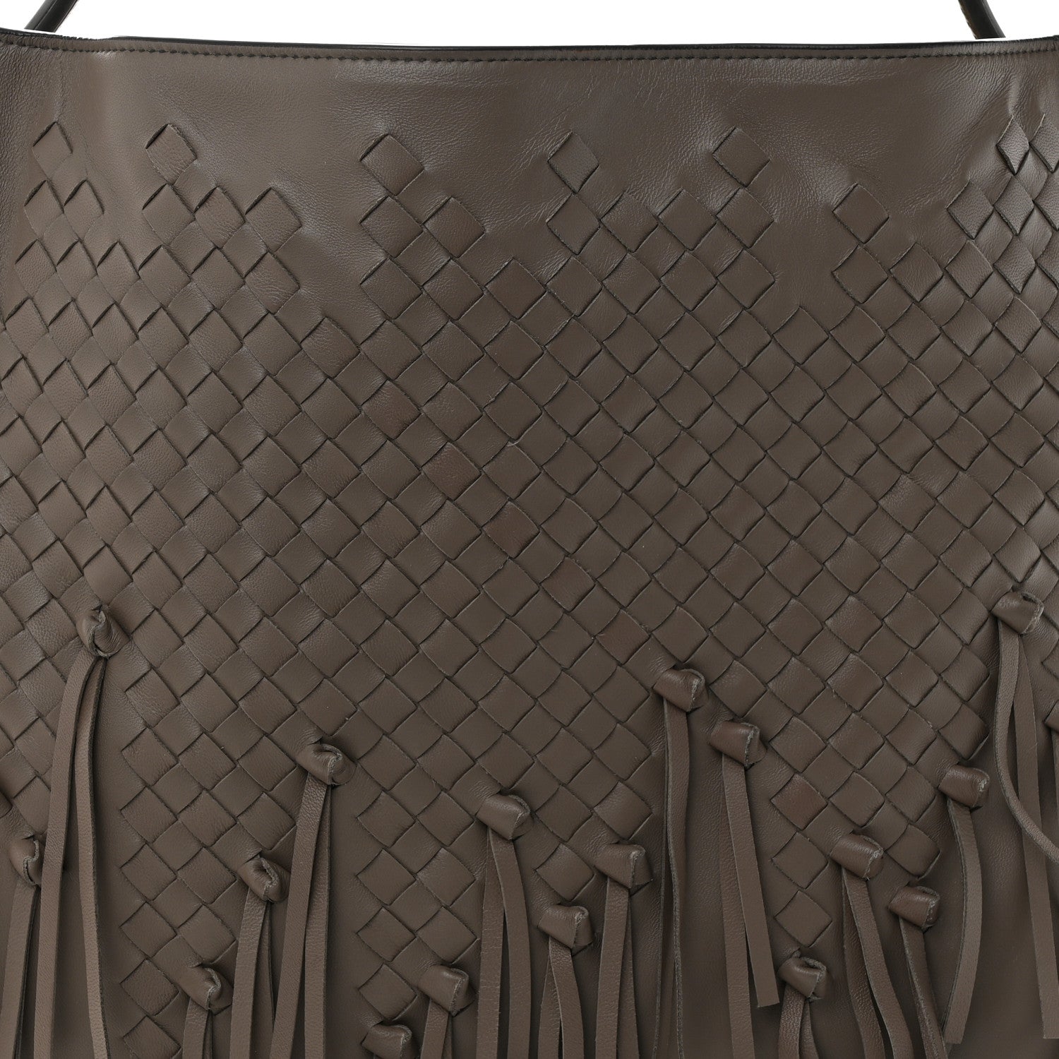 Bottega Veneta Nappa Intrecciato Fringe Large Brio Loop Hobo Brown 9 of 11