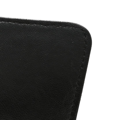 Chanel Lambskin Quilted Large Gusset Flap Wallet Black 9 of 11