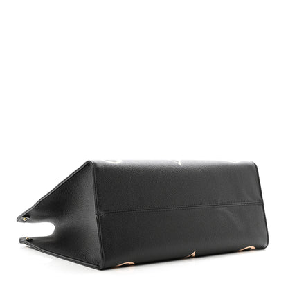 Louis Vuitton LOUIS VUITTON Empreinte Monogram Giant Onthego MM Black Beige 4 of 10