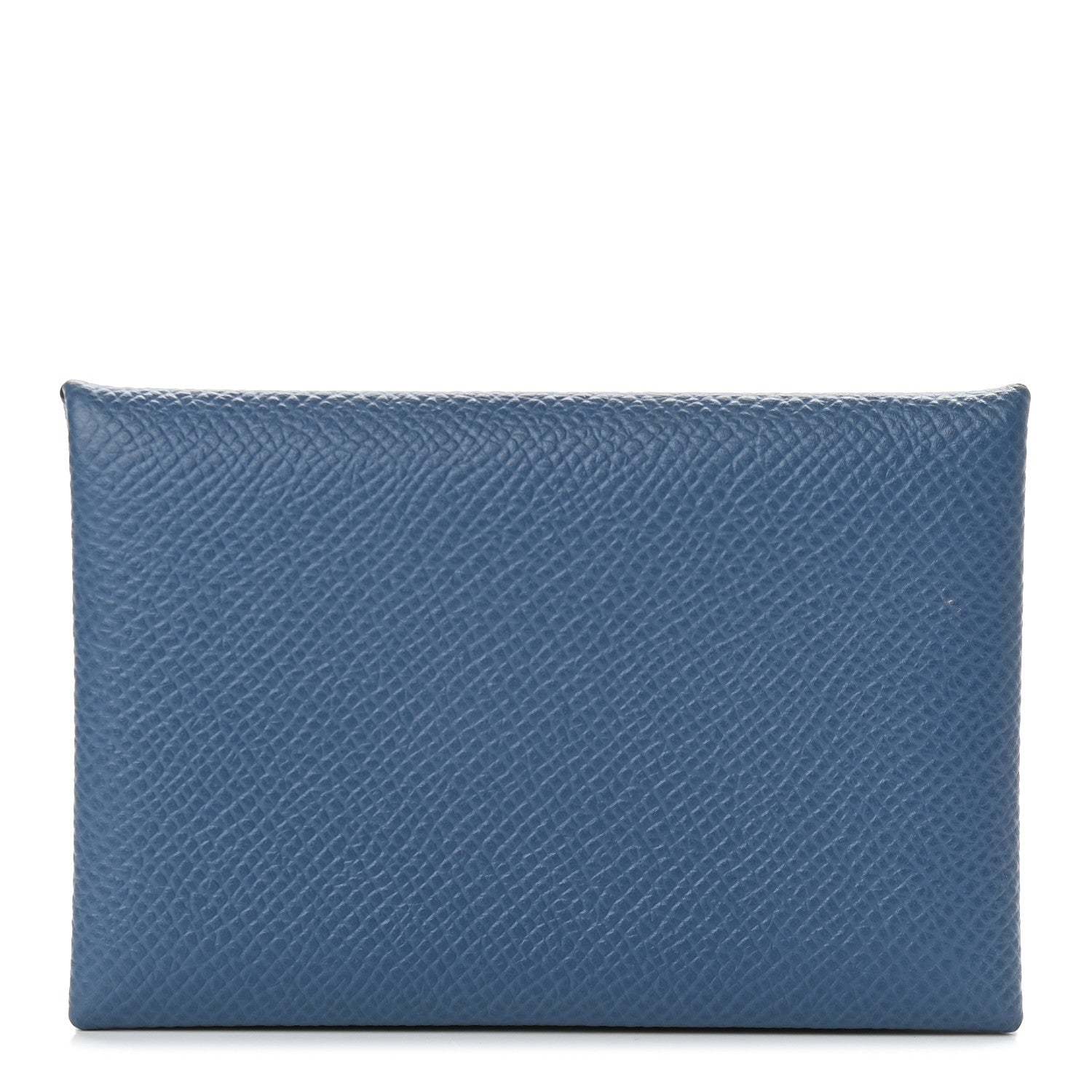 Hermes Epsom Calvi Card Case Bleu Agate 1 of 7