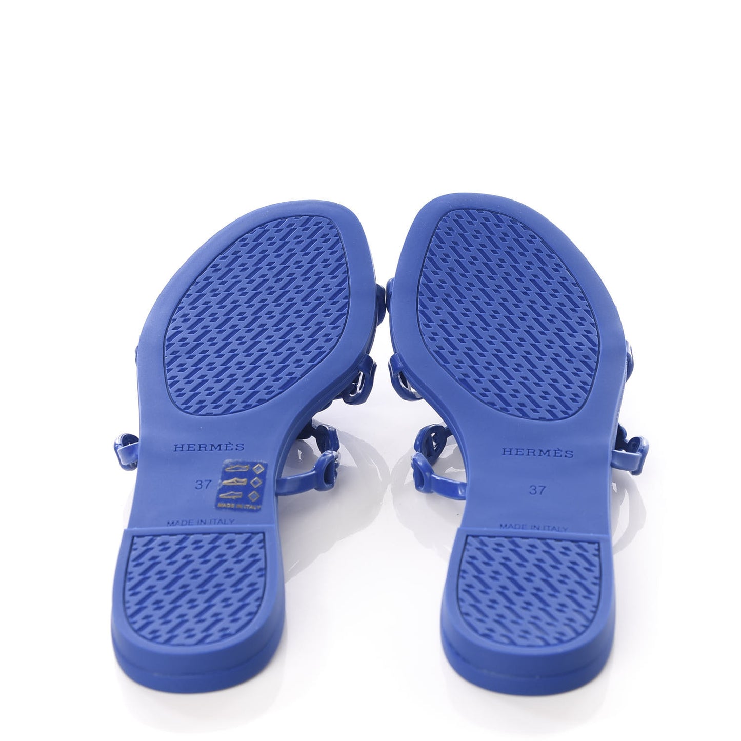 Rubber Chaine d'Ancre Rivage Sandals 37 Bleu Smalt