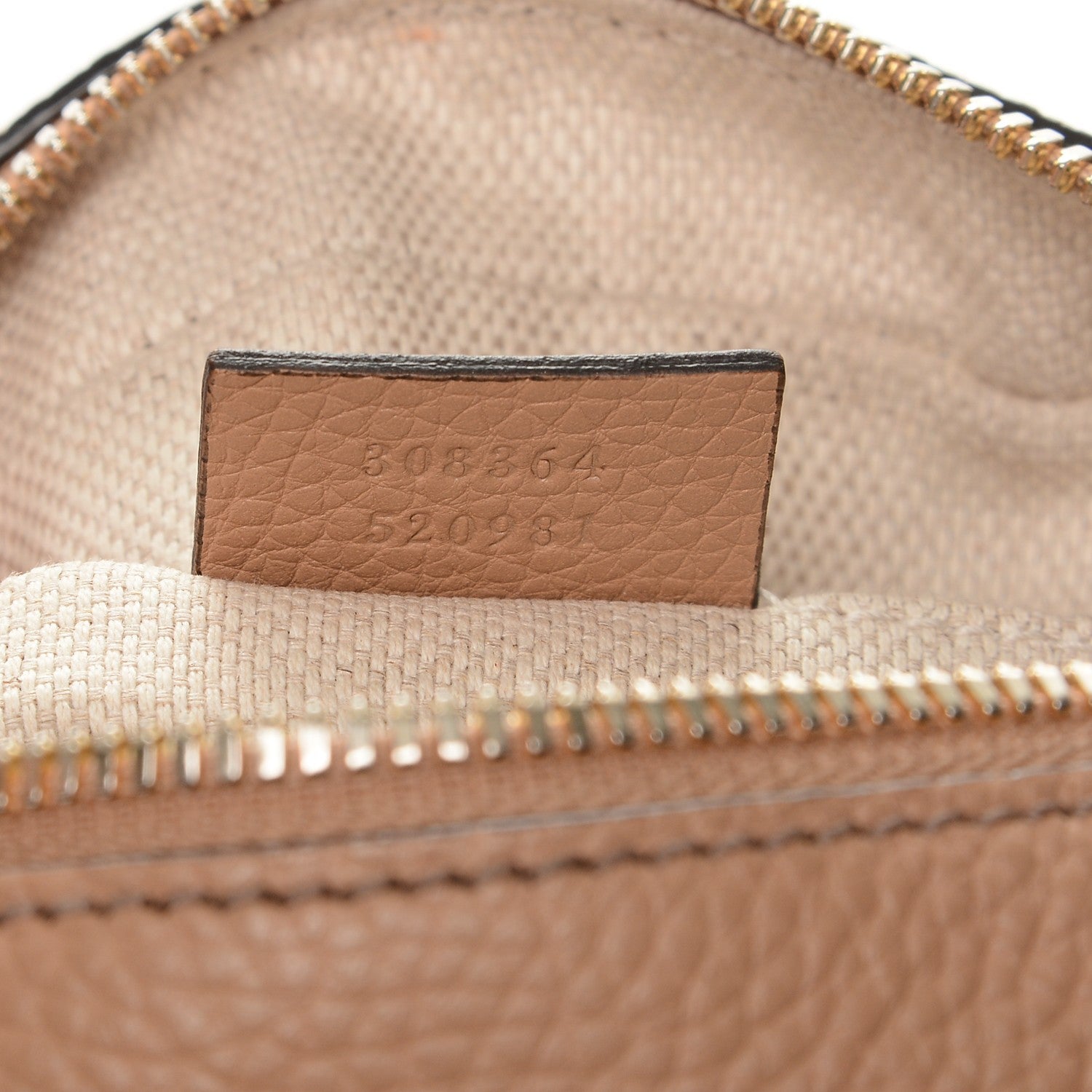 Gucci Pebbled Calfskin Small Soho Disco Bag Camelia 7 of 7