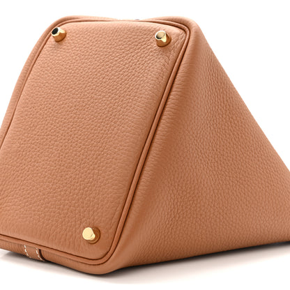 Hermes Taurillon Clemence Picotin Lock 18 PM Gold 10 of 11