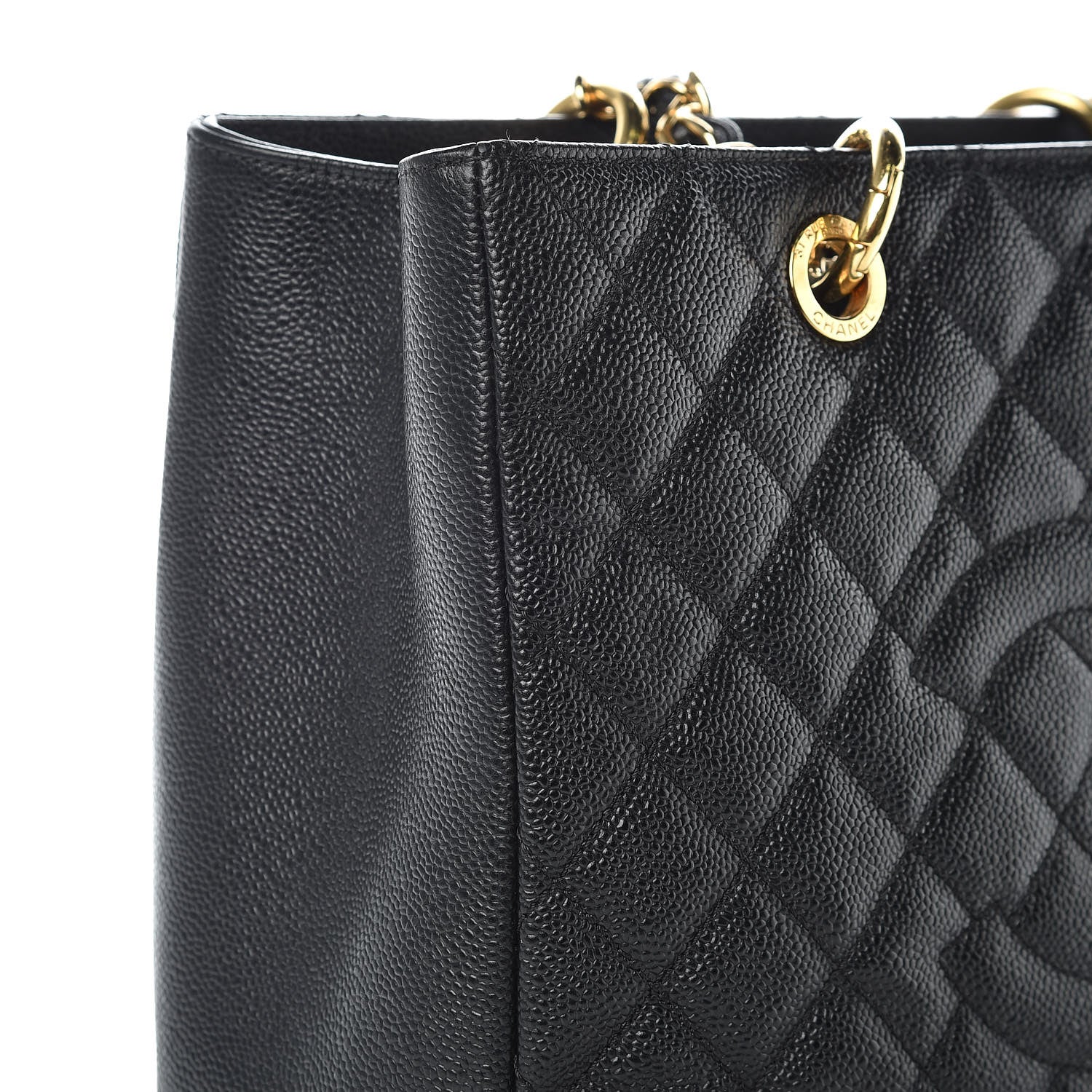 Chanel Caviar Quilted Grand Shopping Tote GST Black 15 of 19