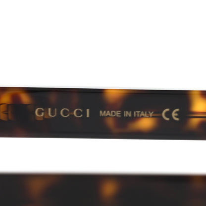 Gucci Acetate Asymmetrical Crystal Sunglasses GG0240S Havanna 7 of 10