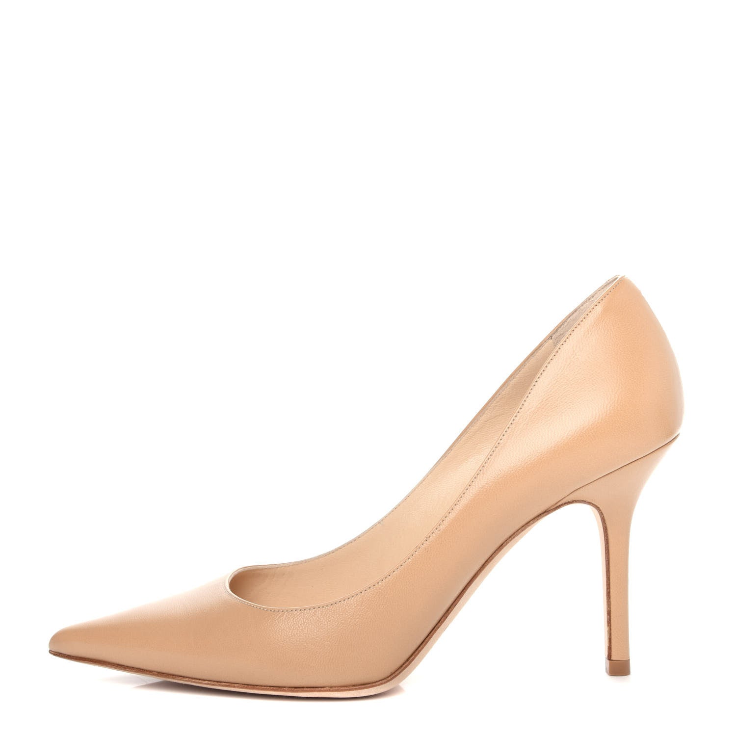 Jimmy Choo Kid Agnes 85 Heels 36.5 Nude 1 of 10