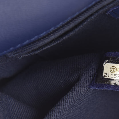 Chanel Calfskin Quilted CC Curvy Flap Blue 7 of 11