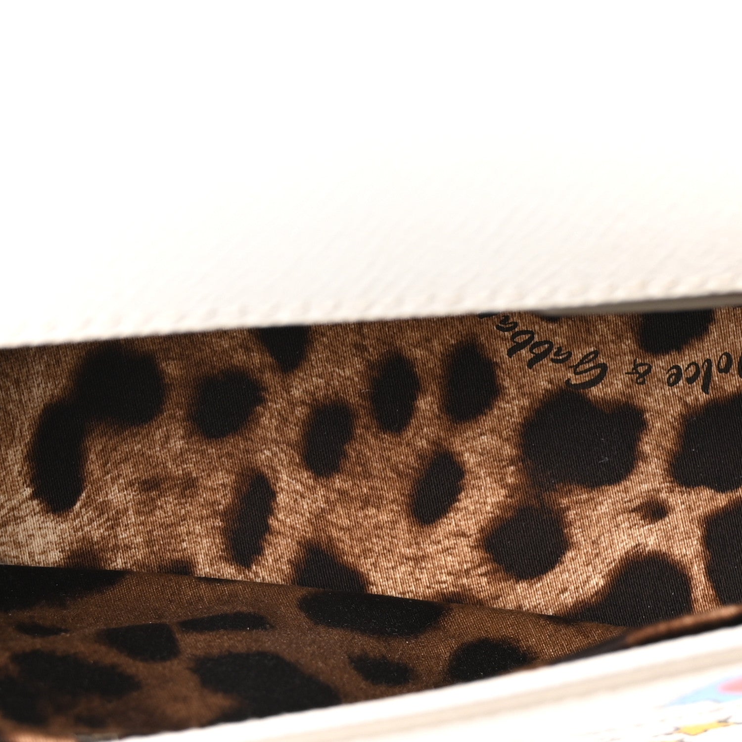 Dolce & Gabbana Dauphine Graffiti Printed Small Miss Sicily Satchel White 5 of 9