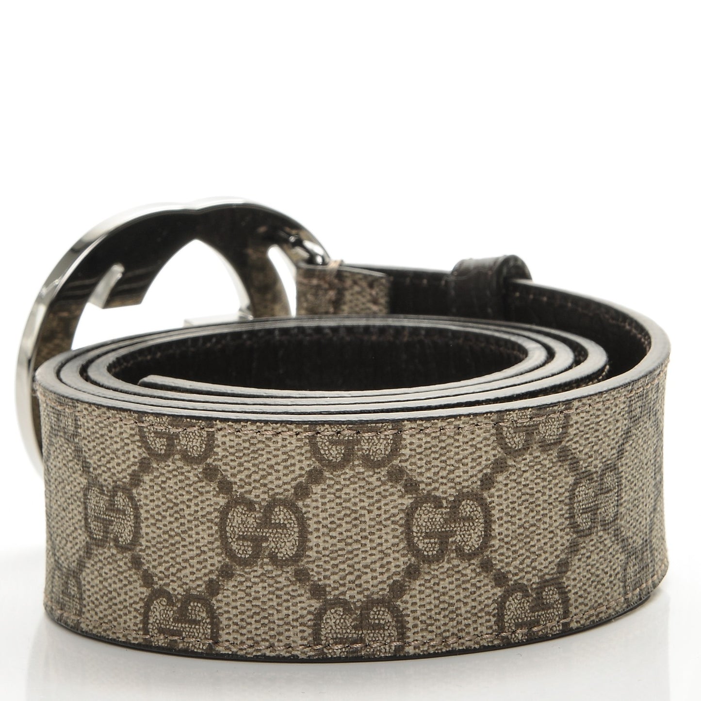 GG Plus Monogram Interlocking G Belt 90 36 Dark Brown