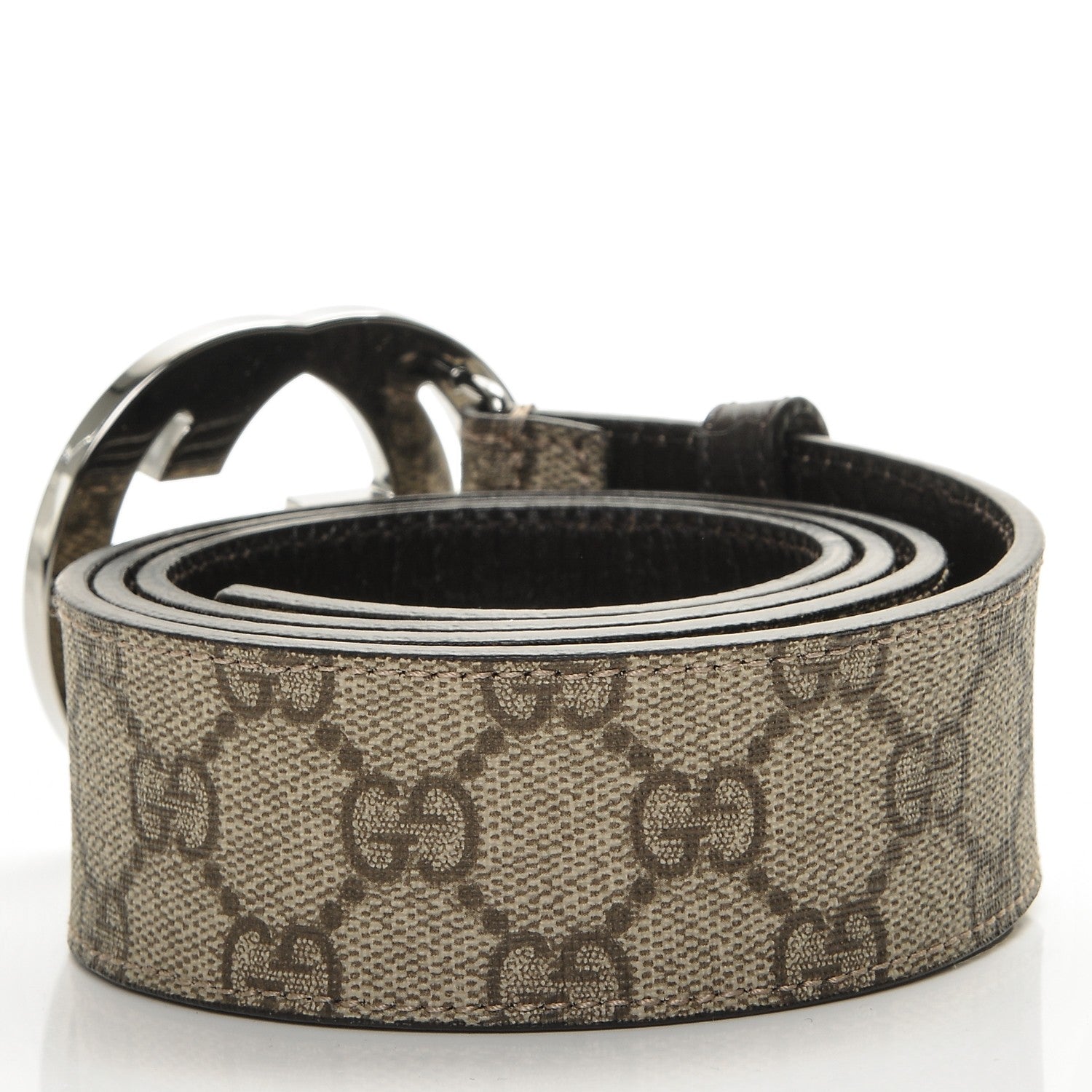Gucci GG Plus Monogram Interlocking G Belt 90 36 Dark Brown 3 of 6