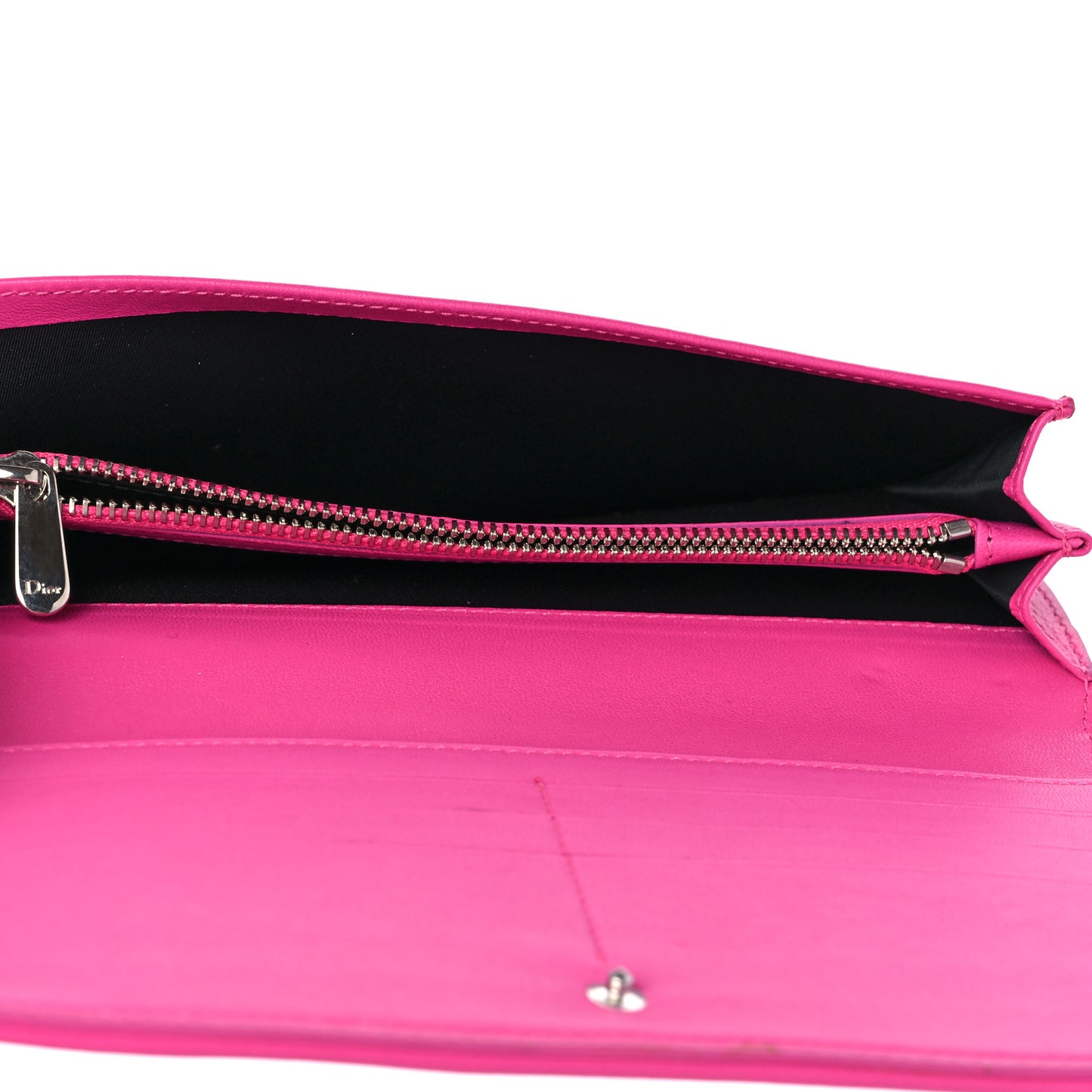 Lambskin Cannage Lady Dior Wallet Organizer Rose Sorbet