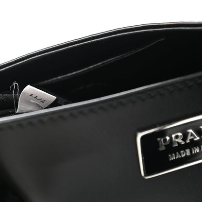 Prada Spazzolato Maxi Cleo Adjustable Strap Shoulder Bag Black 7 of 10