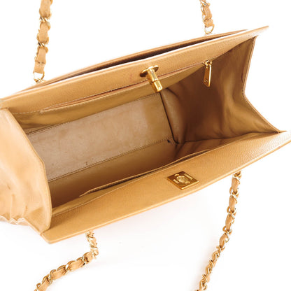 Chanel Caviar Shoulder Bag Beige 5 of 11