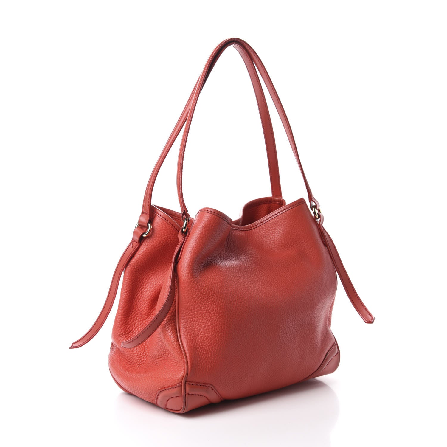 Burberry Grainy Calfskin Small Canterbury Tote Red 3 of 16