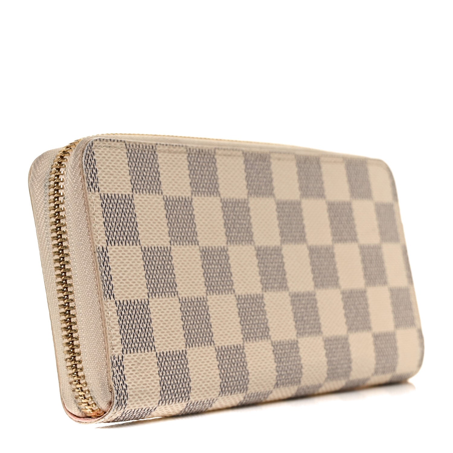Louis Vuitton Damier Azur Clemence Wallet Rose Ballerine 3 of 8
