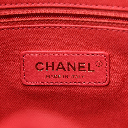 Chanel Sheepskin Caviar Quilted Daily Round Backpack Red 6 of 10
