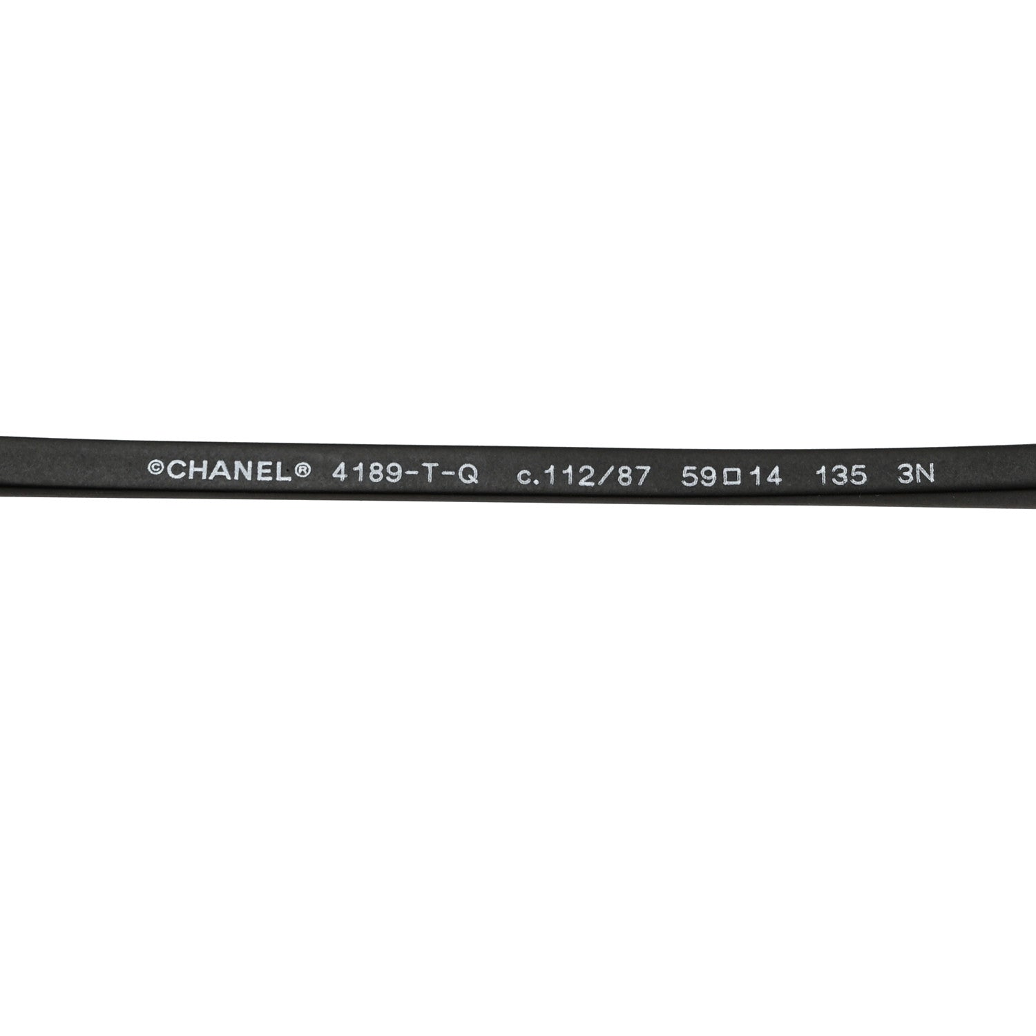 Chanel Metal Pilot Aviator CC Sunglasses 4189-T-Q Black 6 of 8