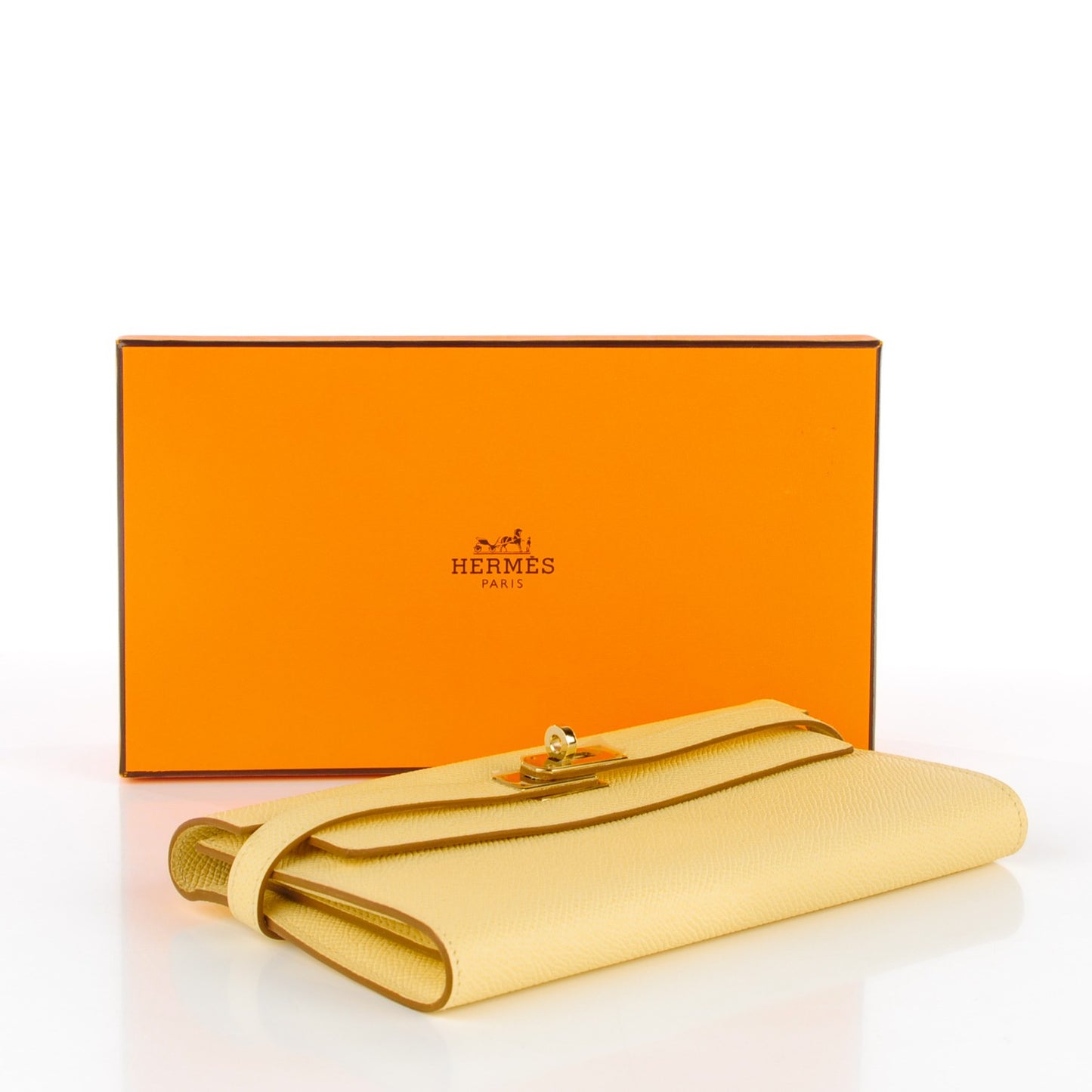 Epsom Kelly Longue Wallet Soufre