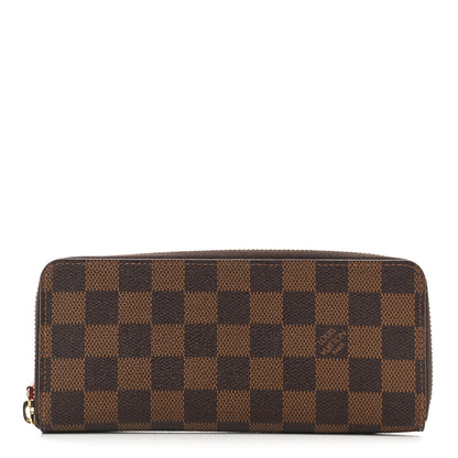 Louis Vuitton Damier Ebene Clemence Wallet Cherry 1 of 7