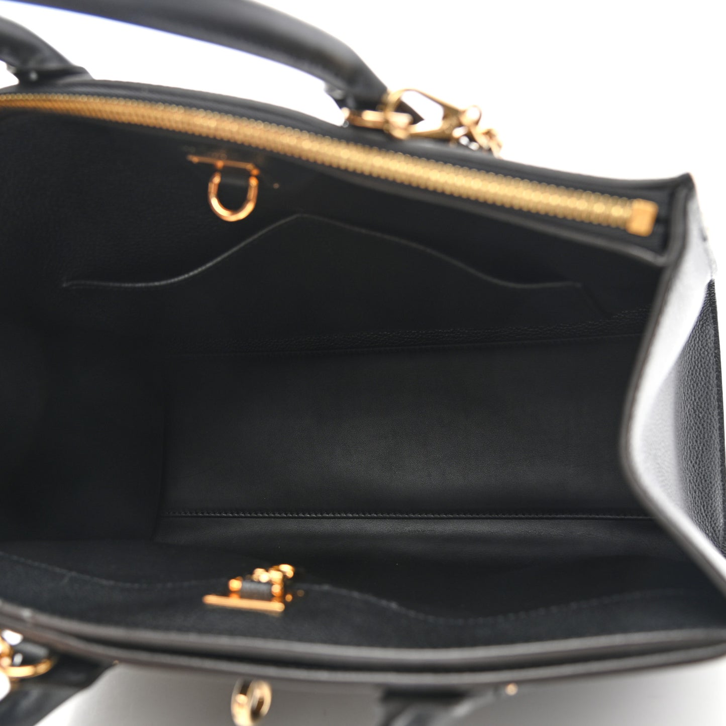 Calfskin Studded City Steamer MM Black