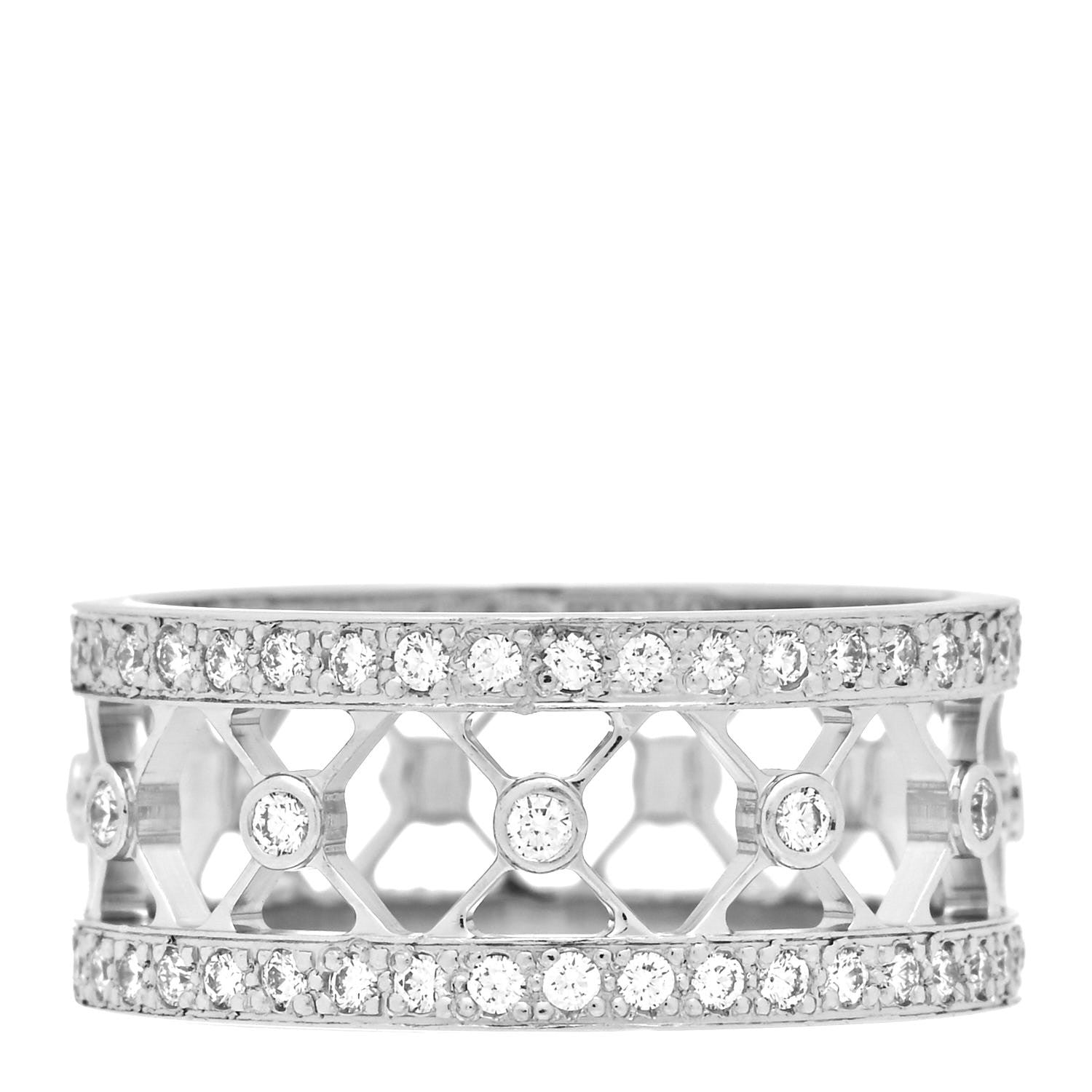 Tiffany Platinum Diamond Voile Ring 50 5.5 1 of 5