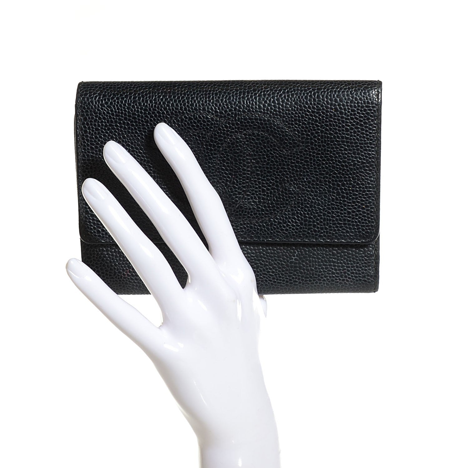 Chanel Caviar Timeless CC Wallet Black 9 of 14