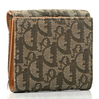 Christian Dior Monogram Compact Saddle Wallet Green 2 of 3