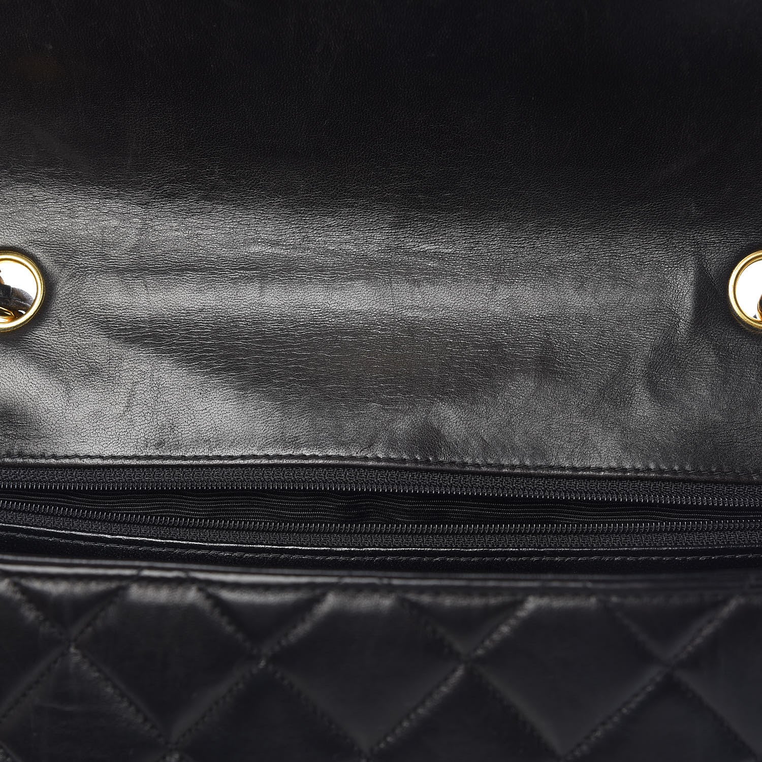 Chanel Lambskin Quilted Jumbo Single Flap Black 10 of 20