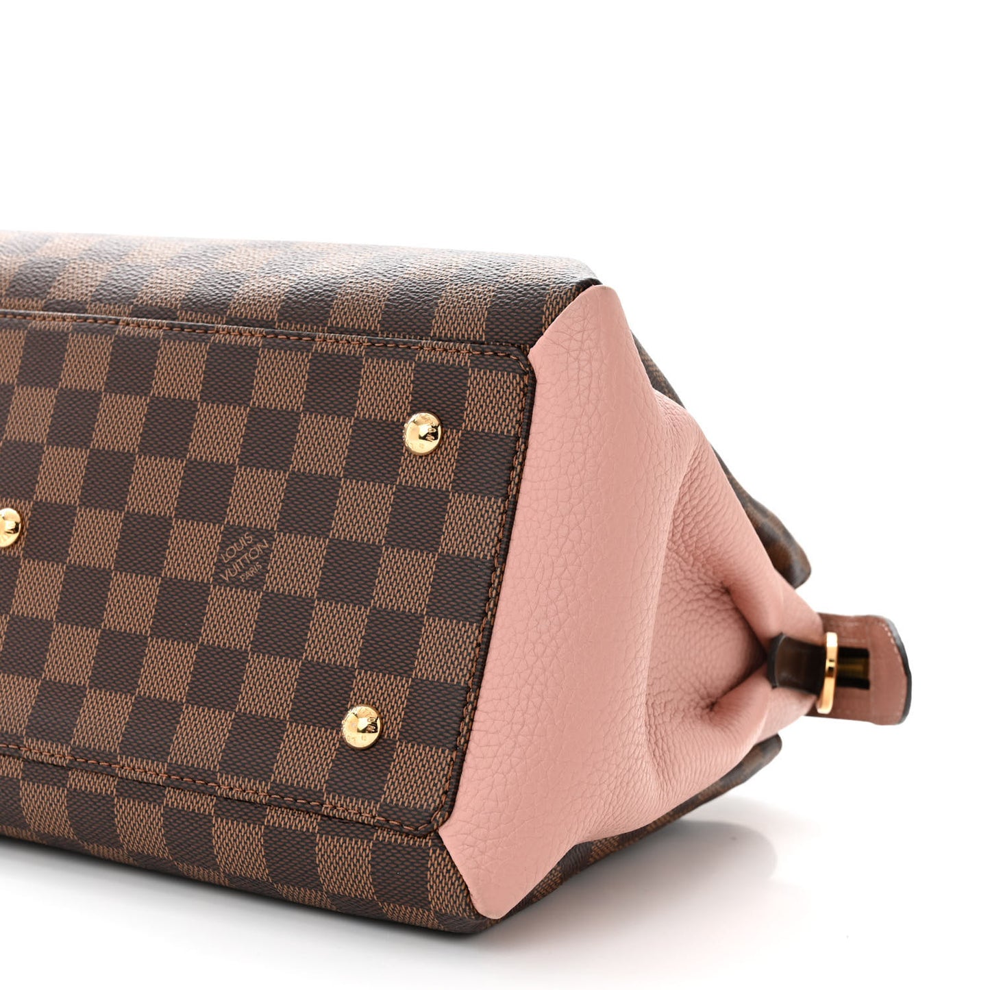 Cuir Taurillon Damier Ebene Normandy Magnolia