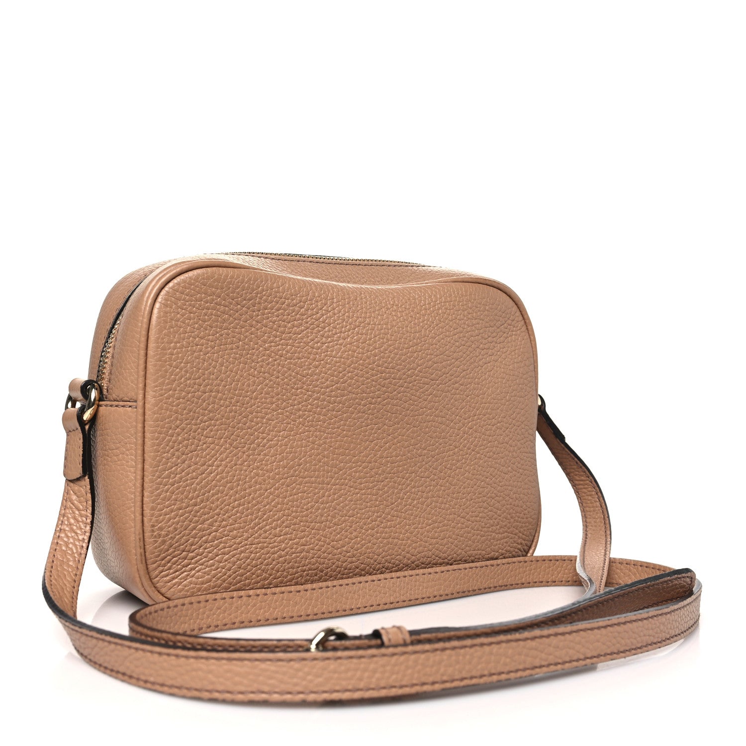 Gucci Pebbled Calfskin Small Soho Disco Bag Camelia 3 of 11