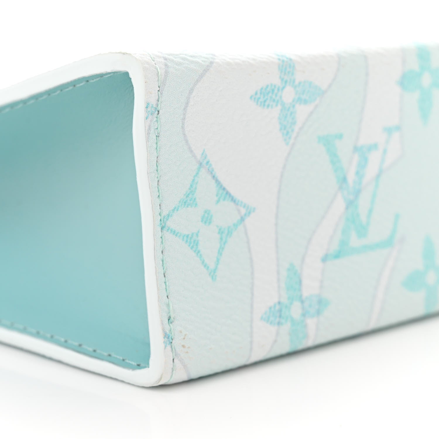 Louis Vuitton Monogram Aquagarden Pochette Voyage MM Crystal Blue 8 of 9