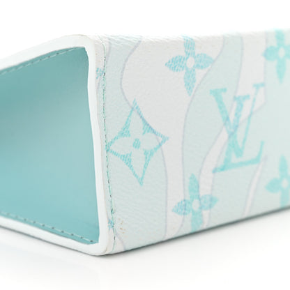 Louis Vuitton Monogram Aquagarden Pochette Voyage MM Crystal Blue 8 of 9