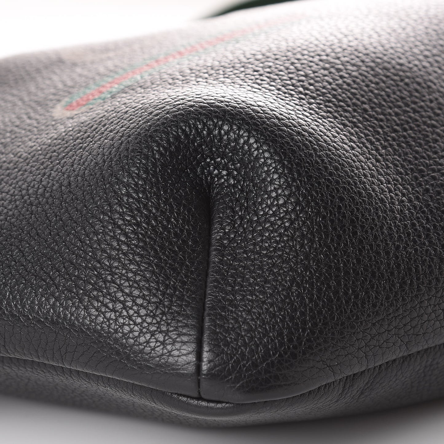 Grained Calfskin Logo Belt Bag Black
