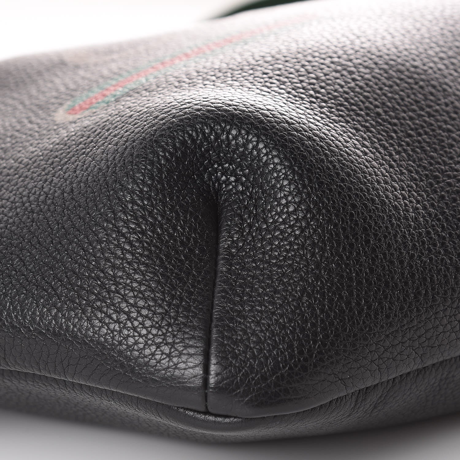 Gucci Grained Calfskin Logo Belt Bag Black 8 of 9