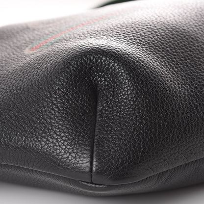 Gucci Grained Calfskin Logo Belt Bag Black 8 of 9