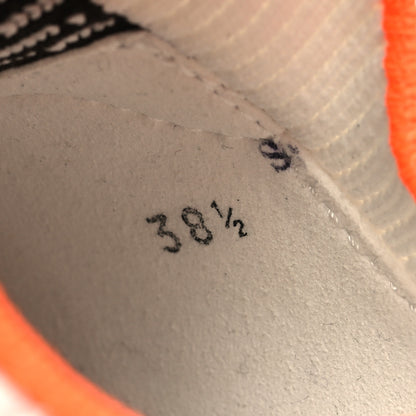 Hermes Knit Suede Goatskin Womens Crew Sneakers 38.5 Prunoir White 6 of 8