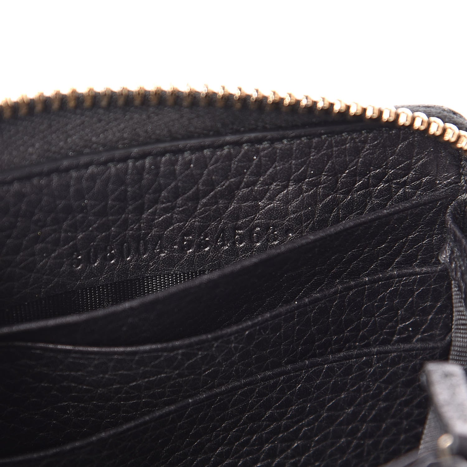 Gucci Calfskin Soho Zip Around Wallet Black 7 of 7