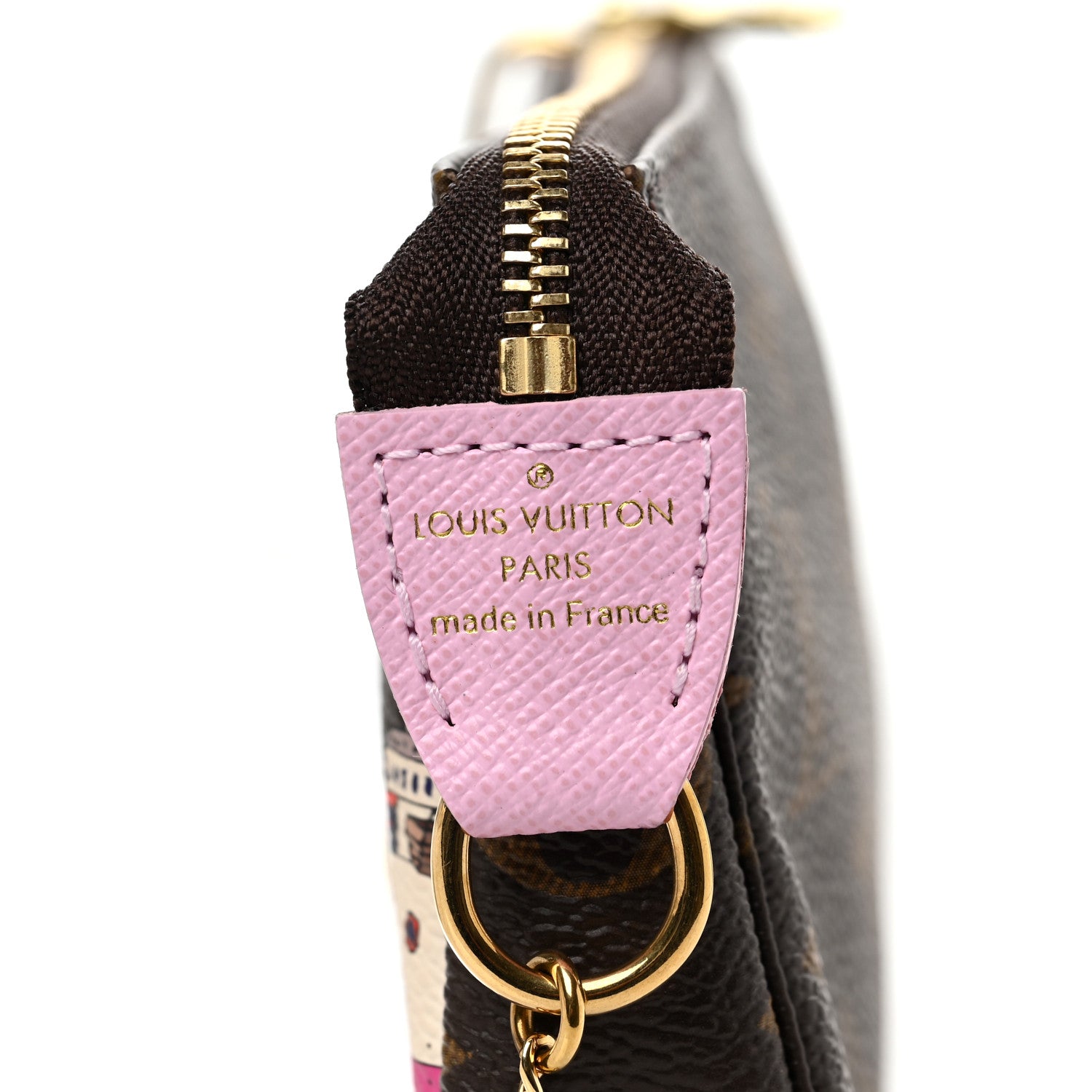 Louis Vuitton Monogram 2016 Christmas Animation Mini Pochette Accessories Rose Ballerine 7 of 7