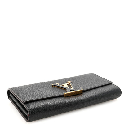 Louis Vuitton Taurillon Capucines Wallet Black 4 of 6