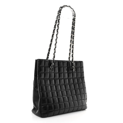 Chanel Lambskin Quilted Chocolate Bar Mademoiselle Shoulder Bag Black 3 of 11