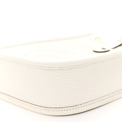 Hermes Taurillon Clemence Amazone Evelyne TPM New White 9 of 9