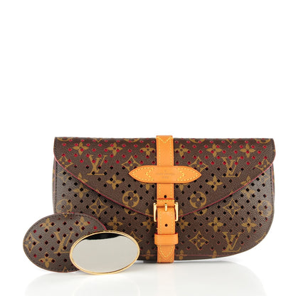 Louis Vuitton Monogram SC Flore Clutch Saumur Corail 10 of 16