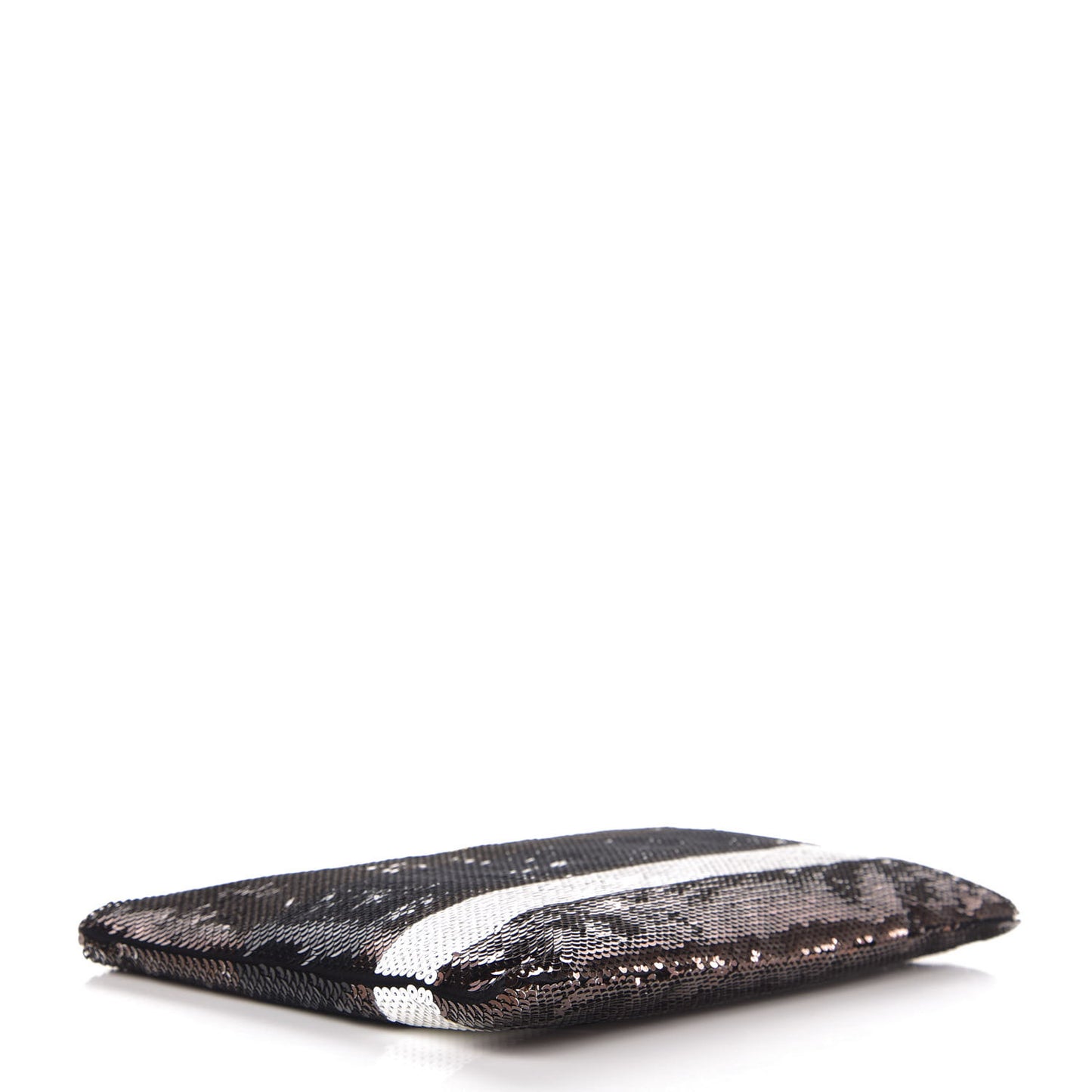 Sequin Stripe Clutch Multicolor