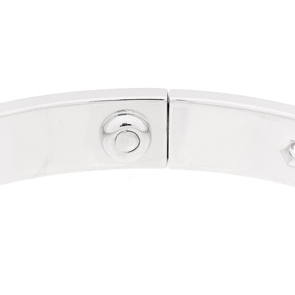 Cartier 18K White Gold 10 Diamond LOVE Bracelet 17 6 of 10