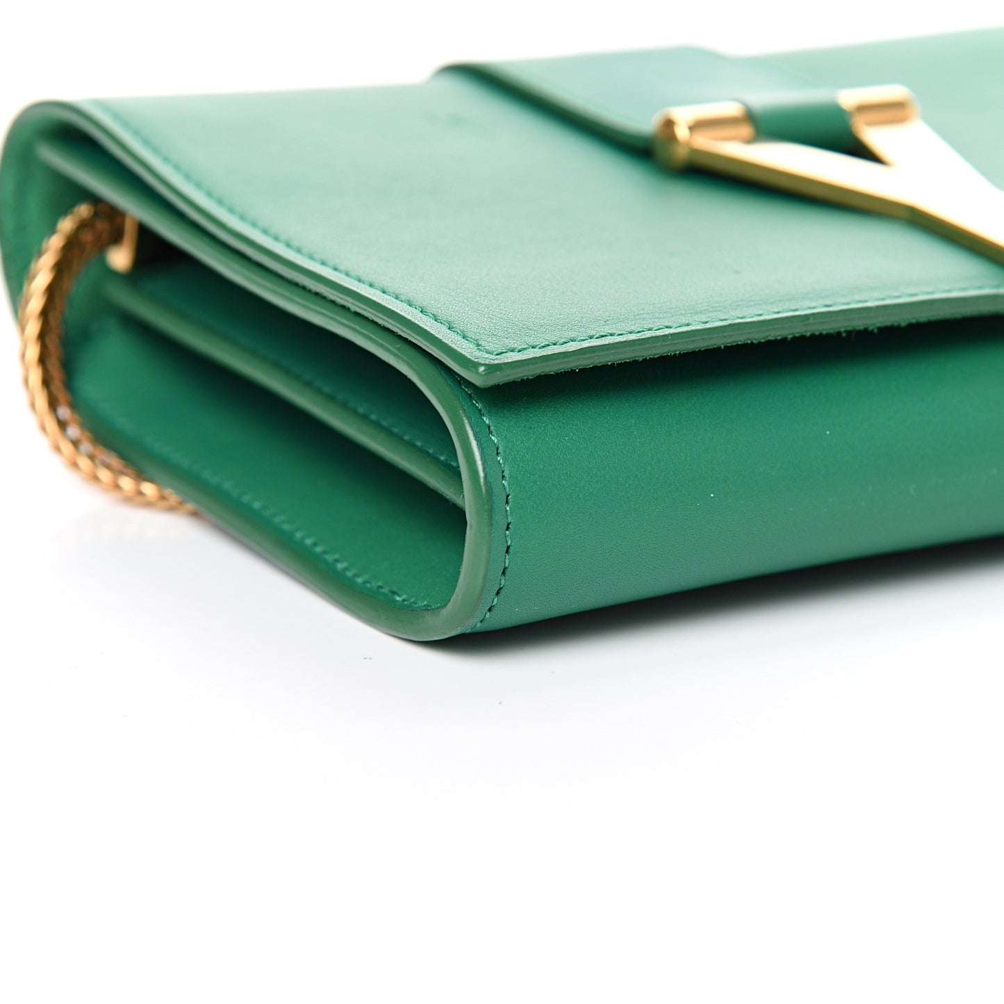 Calfskin Small Classic Y Satchel Green