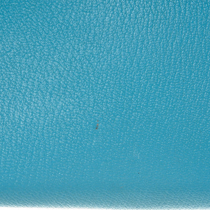 Hermes Chevre Mysore Kelly Longue Wallet Bleu Azteque 11 of 12