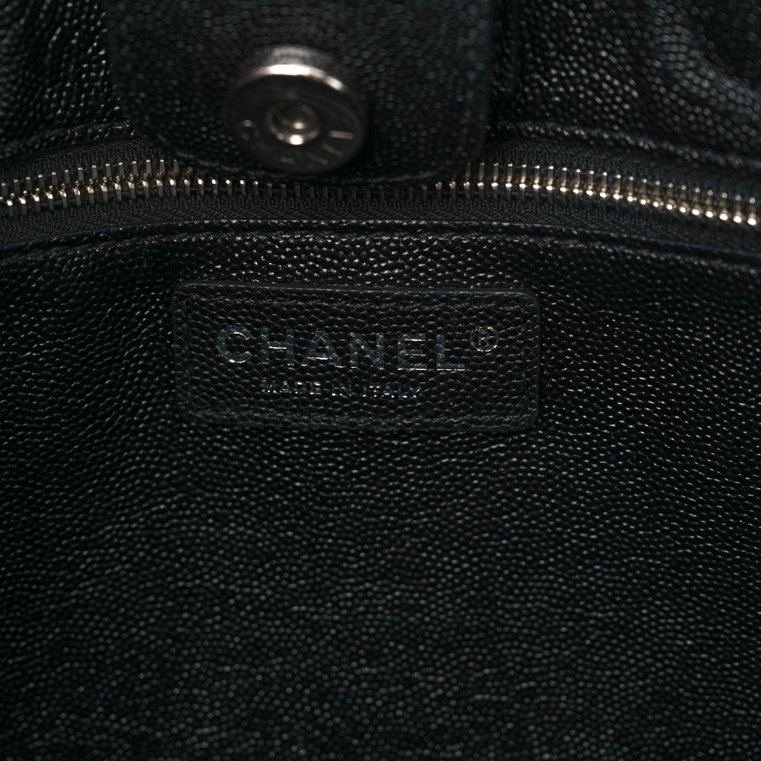 Chanel Caviar Stitched Medium Lady Coco Shopping Tote Black 6 of 10