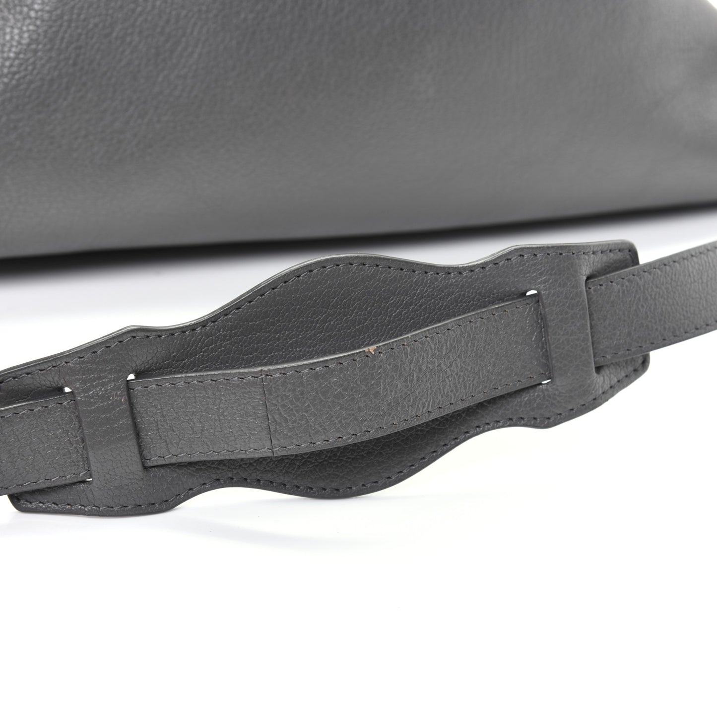 Chevre Gold Metallic Edge Hardware Velo Gris Acier